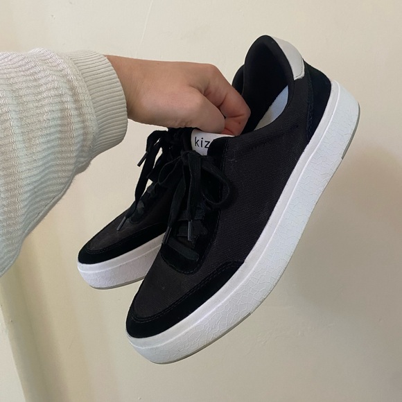 Kizik Shoes - KIZIK Prague Black Canvas Hands-Free Slip On Sneakers Shoes Women’s 8 Men’s 6.5